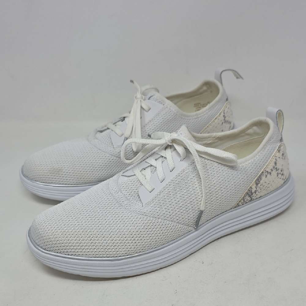 Cole Haan GrandSport White Sneaker with Breathable Mesh and Sleek Design Size 11